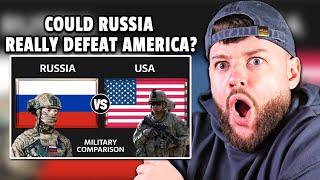 British Guy Reacts to "USA vs Russia Military Power Comparison 2025"