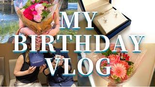 【Vlog】My Birthday Vlog | 誕生日前夜祭 | 回らないお寿司屋さんでディナー | 誕生日プレゼント | 30代夫婦の日常