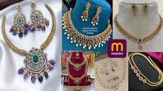 meesho trending jewellery hall//meesho jewellery collection Telugu #meeshofinds #meeshojwelleryhaul