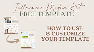 How to Customize your FREE Media Kit Template on Canva