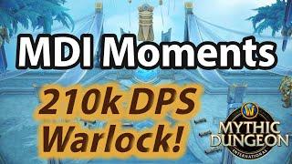 Warlock is the new mage? | 210k DPS | MDI Moments | Shadowlands, Season 2