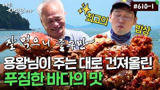 승윤에게도 이런 날이..!! 집 앞에서 갓 잡은 푸짐한 바다의 맛..!! ｜자연인 다시보기 610-1