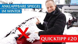 Automatisch anklappbare Spiegel im Winter bei Eis und Schnee ausschalten | Mazda Quicktipp #20