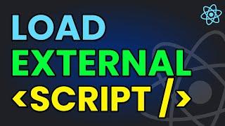 How to LOAD EXTERNAL SCRIPT in React Component