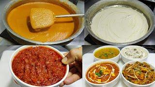 Basic 3 Types of Indian Gravies -Chop Masala, White Gravy, Tomato Gravy-All Purpose Gravy -ChefAshok