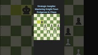 Strategic Insights: Mastering Knight Pawn Endgames in Chess #chessmonster