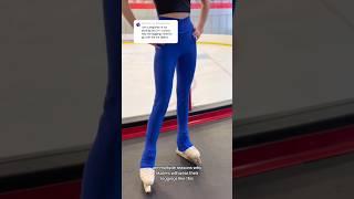 Why do figure skaters wear leggings over their skates?!️#figureskating #iceskating #shorts #sports