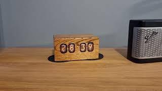 Nixie clock IN12 - hand made - slot machine effect