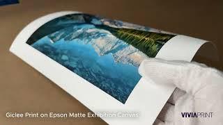 Giclee Print on Epson Matte Canvas Vivia Print