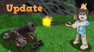  GUNS and CANNONS UPDATE in the SURVIVAL GAME roblox!