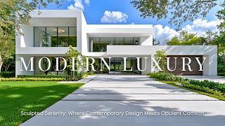 Modern Luxury Homes: Sculpted Serenity Meets Contemporary Elegance