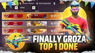 Groza Top 1 Player Tarun King ️Solo Grandmaster Pushing | Season 44 #freefire