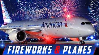 LIVE FIREWORKS & AIRPORT ACTION at CHICAGO O'HARE INTERNATIONAL AIRPORT | AVGEEK ORD PLANE SPOTTING