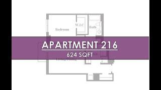 Apartment 216 (624 sqft)