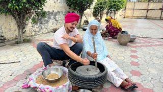 Traditional Hand Chakki  Bebe Di Desi Chakki   | Harman khosa |