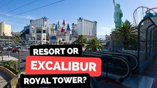 Excalibur Las Vegas Tour; Royal vs Resort Tower #mgmresorts #excalibur  #vegas #lasvegas  #roomtour