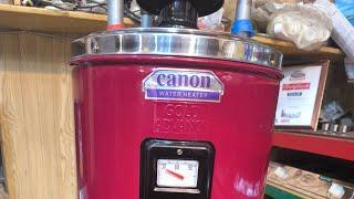 CANON TWIN Electric Plus Gas water Heater fully auto ignition system installed first time in Pakista