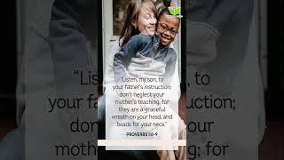 Listen, my son, to your father's instruction; #bible quotes #christ #proverbs #thinkcreatelearn