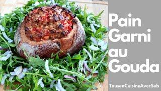 PAIN GARNI au GOUDA (tousencuisineavecseb)