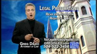 "Legal Presumptions" - Your Legal Minute, by Attorney Greg DiLeo