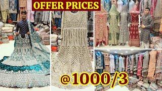 OFFER Prices ₹1000/3 Cotton Dress Materials Wedding Spcl Bridal Lehengas Partywear Readymade Dresses