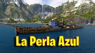 Meet The La Perla Azul! Tier 7 Pan Euro Cruiser in World of Warships Legends!