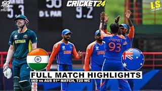 India vs Australia  ICC T20 World Cup 2024 51st Match Highlights | IND vs AUS Full Highlights