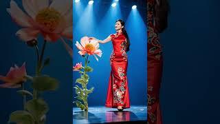 AGT Stage Initial Appearance! The Two Beauties in Chinese Courtyard #talentshow #missuniverse #funny