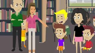 EXPLICIT: Mitchell bullies a kid in the library