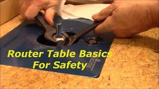 Router Table Basics For Safety