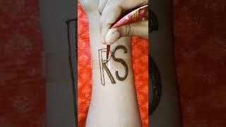 cute easy trick Mehendi Designs| couple name tattoo mehendi designs #tattoo #arabic #mehendi #easy