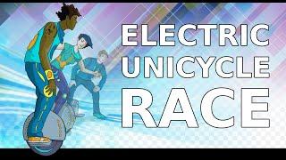 Electric Unicycle Grand Prix RACE! King Song and Gotway EUCs battle for the prize