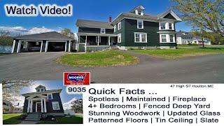 SOLD! Maine Real Estate Video   47 High ST Houlton ME Home MOOERS REALTY 9035