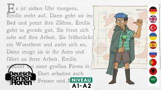 #525 Deutsch lernen mit Geschichten | Deutsch lernen durch Hören | A1-A2 | Learn German with stories