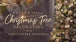 Christmas Decorate With Me! Balsam Hill Silverado Slim Christmas Tree , Ornaments, Ribbon, & Topper