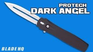 Protech Dark Angel OTF Automatic Knife Black Handle