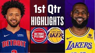 Los Angeles Lakers vs. Detroit Pistons 1st QTR Full Highlights - Nov 4 - 2024 NBA Highlights