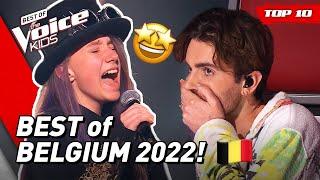 BEST BLIND AUDITIONS of The Voice Kids BELGIUM 2022 (Vlaanderen)! ️ | Top 10