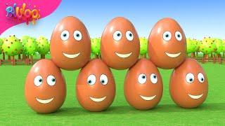 Learning Colors and Numbers Song | Colorful Eggs on the Farm | BluLoo Nursery Rhymes & Kids Songs