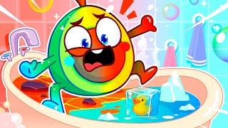 Avocado Baby Take a Bath  Hot vs Cold  || Best Cartoons by Pit & Penny Stories 