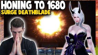 Another Lucky Honing Streak? Honing Deathblade to 1680 in Lost Ark... Stare