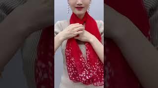 Tie tips Tie a Silk scarf 小窍门，丝巾系法