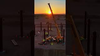 Mini Construction: RC Crane Lifts Beams to Build a House!