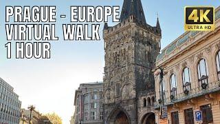 Prague 1-Hour Virtual Walking Trails for Treadmill [4K High Quality]