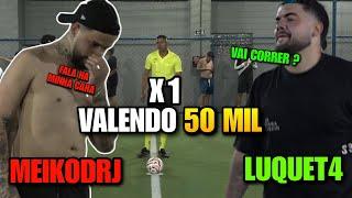 LUQUET4 DESAFIOU O MEIKOD EM UM X1 NO FUTEBOL VALENDO 50 MIL VEJA | FUT DO JON VLOGS