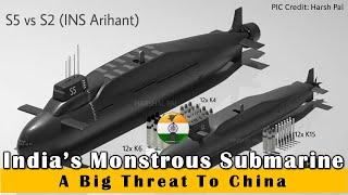 India’s monstrous submarine – a big threat to China