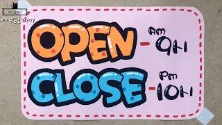 예쁜글씨pop-OPEN, CLOSE