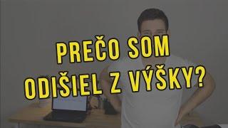 PREČO SOM ODIŠIEL Z VYSOKEJ ŠKOLY?