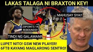 2nd game ni BRAXTON KEY! Mamaw sa ilalim kahit 6'8 Starting center! Grabe depensa 7STEALS kanina!