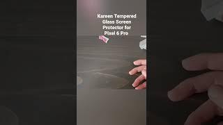 Tempered Glass screen protector quick installation for Google #Pixel6Pro